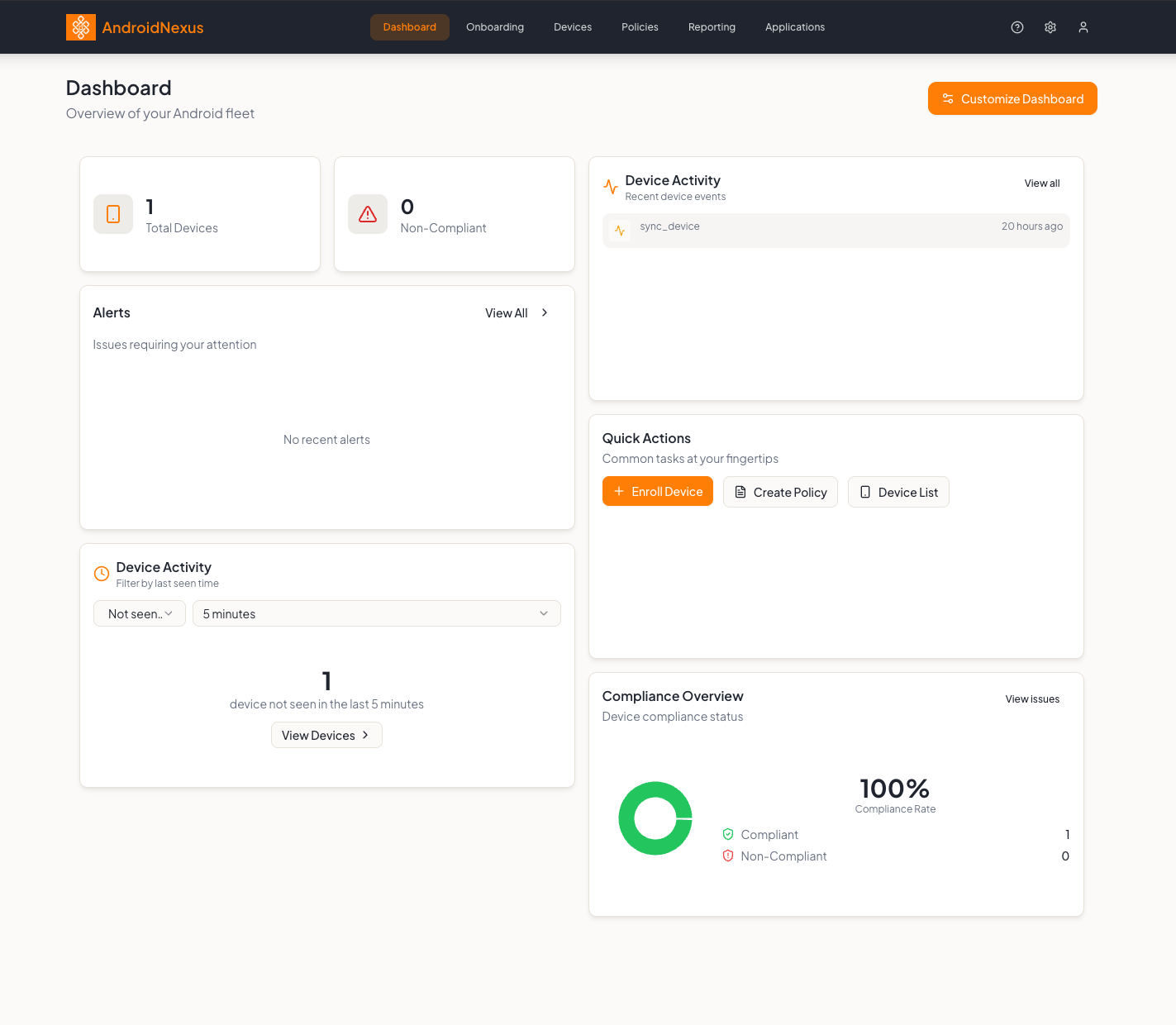 Dashboard Overview